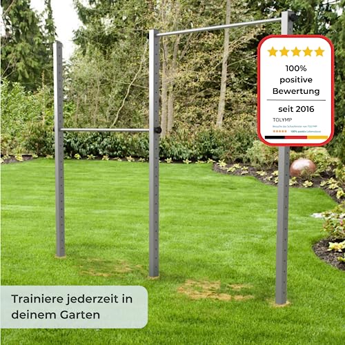 Turnreck TOLYMP Doppel Reckstange für Outdoor-Fitness