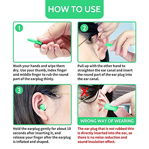 Lysian Ultra Soft Foam Earplugs For Sleep 38Db Snr, Noise Reduction Ear Plugs For Sleeping Noise Cancelling, Snoring, Shooting,Work,Plane-60 Pairs #TOP4
