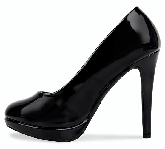 Bismaa Mens Womens Drag Queen Cross Dresser HIGH Heel Round Toe Court Shoes Big Sizes UK 9,10,11,12