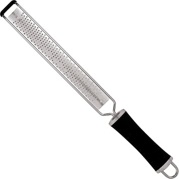 Paderno World Cuisine Stainless Steel Grater, Fine Perforations