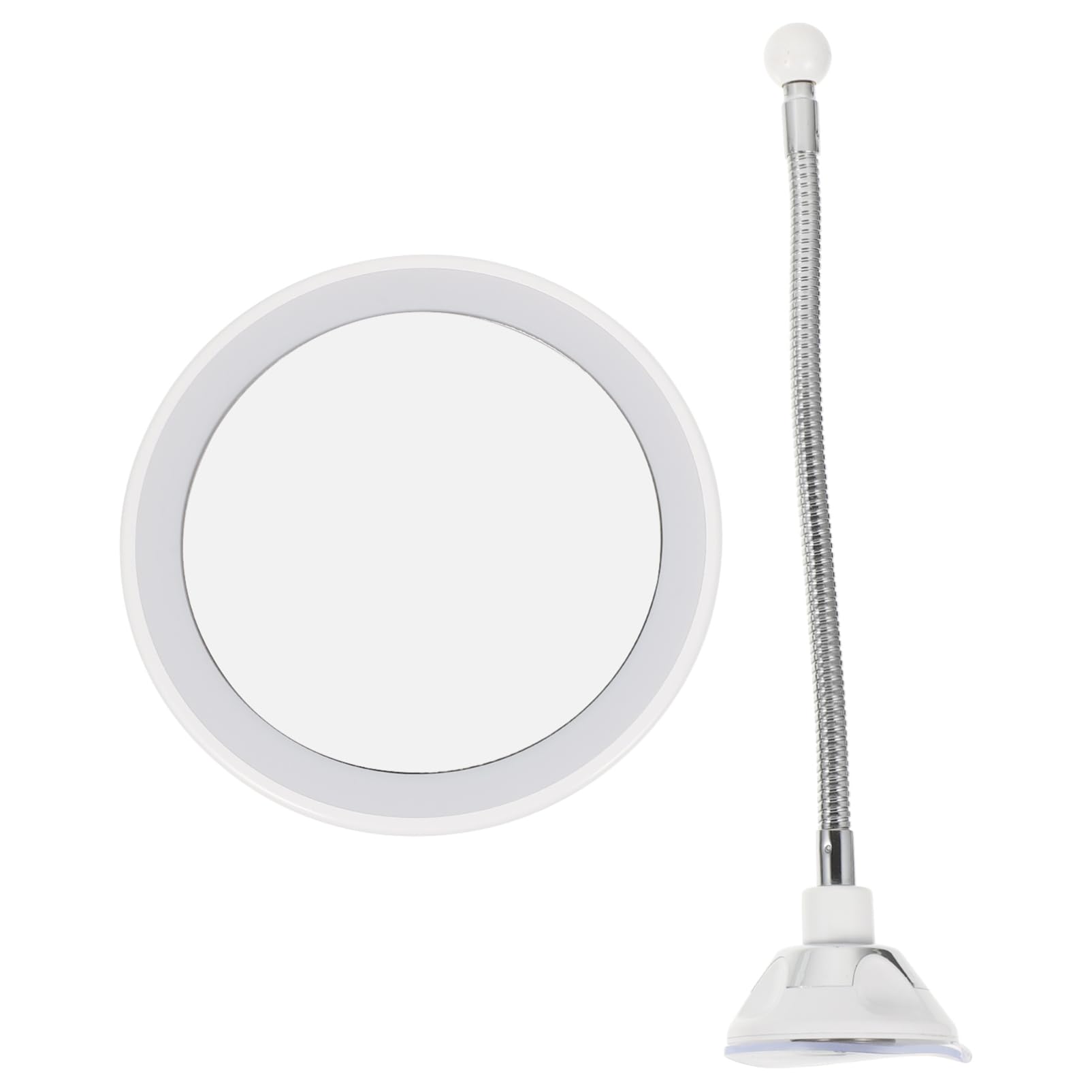 Miroir Grossissant 10x à LED Miroir de Maquillage Rond pour Salle de Bain
