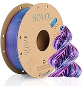 Sovol Dual Color Silk PLA Filament 1.75mm, 3D-printerfilament 1kg (2.2LBS), tweekleurige zijde...