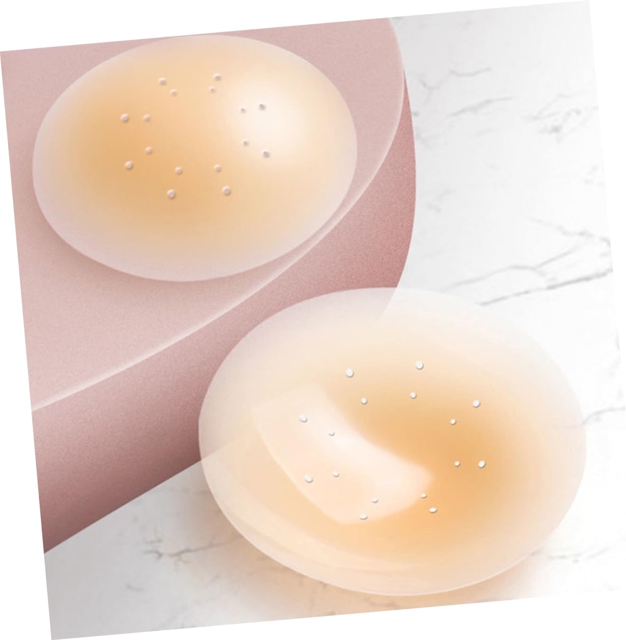 LIFKOME 5pairs Breast Inserts for Lift Tape Adhesive Covers Nippleless Cover Reusable Pasties Silicone Petals