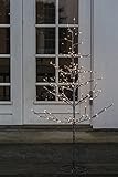 Sirius Arbre lumineux Alex Tree marron enneigé 120 LED blanc chaud 90 cm extérieur