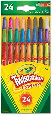 Crayola Twistables Crayons Coloring Set, Kids Indoor Activities at Home, 24 Count, Assorted