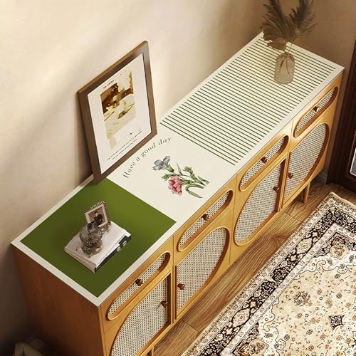 YQkasj ダイニングサイドテーブルマット 玄関 下駄箱 カラー4 防水 防油 防塵 リビング テレビキャビネット デスク保護マット テーブルランナー 北欧 おしゃれ 30*80 シンプル 和モダン テーブルクロス 無地