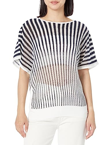Club Monaco Women's Novelty Pointelle Stripe Sweater