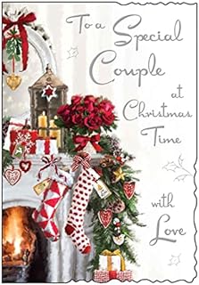 Jonny Javelin Special Couple Christmas Time Card Fireplace