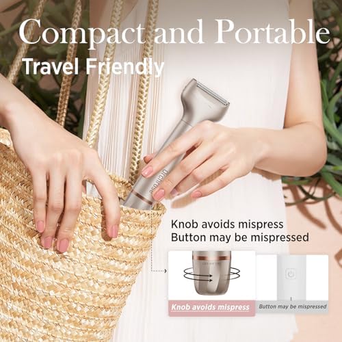 Electric Razor for Women 2-in-1: Painless Rechargeable — shown in a real home setting for scale