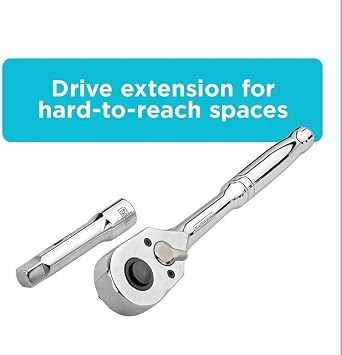 BLACK+DECKER 40-Piece Socket Set, Ratchet Set (BDMT45001)