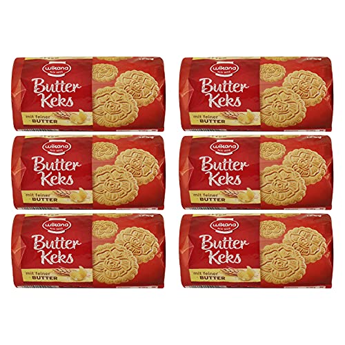 6er Pack Wikana Butterkeks 6 x 125 g Butterplätzchen Kekse