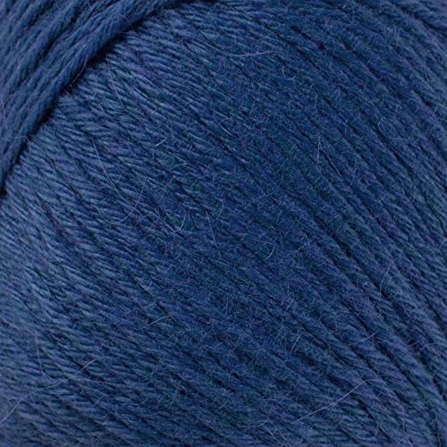 5 Ball La Mia Angora Wool Total 8.8 Oz. Each 1.76 Oz (50G) / 136 Yrds (125M), 15% Angora, Light-Dk Premium Yarns, Blue - L129 #TOP1