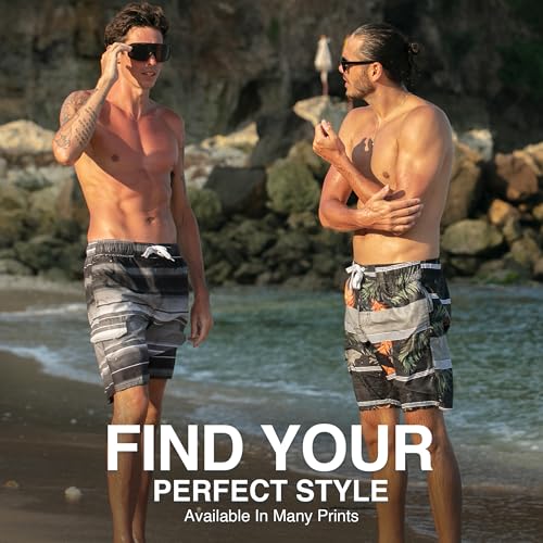 Image of Kanu Surf Men's Big Viper Extended Size Stripe Swim Trunk