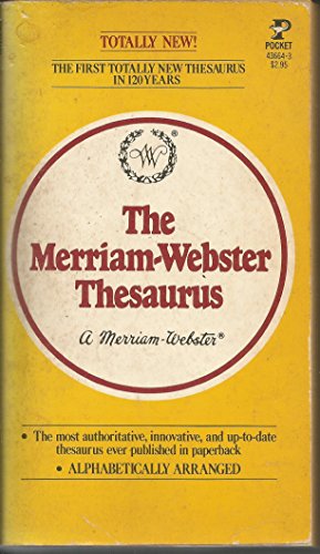 The Merriam-Webster Thesaurus 0671436643 Book Cover
