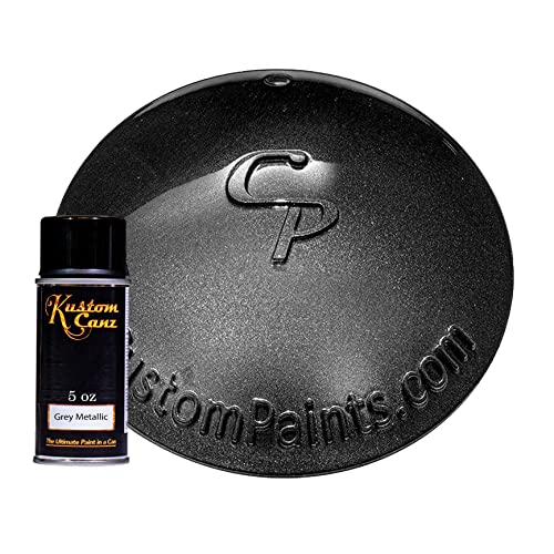 Kustom Canz 5oz Aerosol Can - Base Metallic Grey Urethane basecoat
