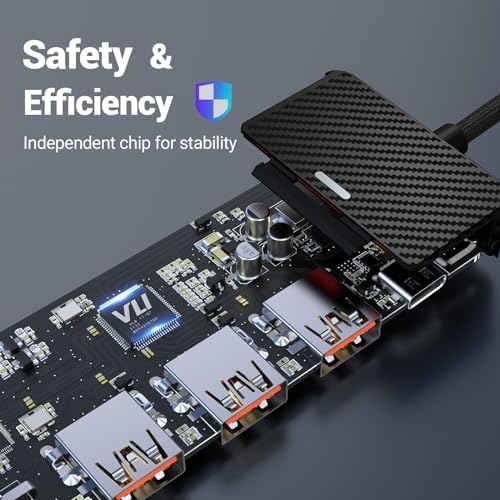 Hub C USB, OBERSTER 5 in 1 USB C Hub with 4K HDMI Output, 3 USB 3.2 with Transfer speeds up to 10Gbps, 100W PD, Adapter USB C for Mac Pro/Air Dell and Other Type C Device - 4
