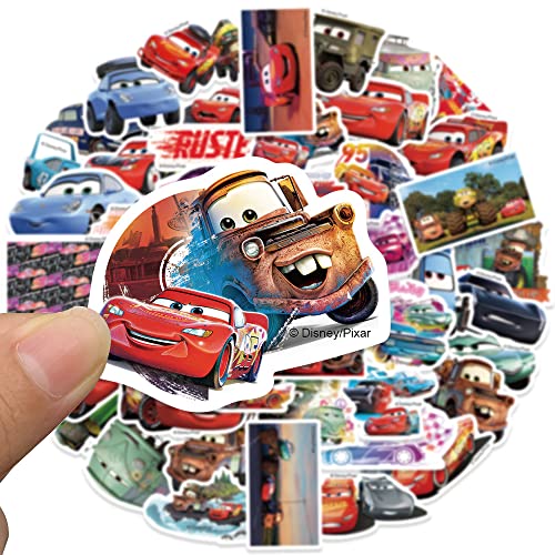 Wdwll WDWLL-21 50Pcs Disney Cars Stickers Pack Kids Stickers Cute Cartoon Characters Stickers Cartoon Movie Decal Childrens Decorative Sticker thumb #6