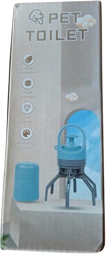 Portable Pet Toilet Poop Scoop with Built-in Bag Dispenser, Compact and Convenient, Simple Assembly