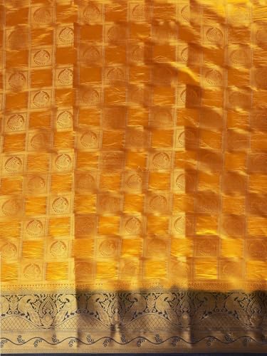 Image of Women's Banarasi Silk With Jacquard Print Saree With Blouse