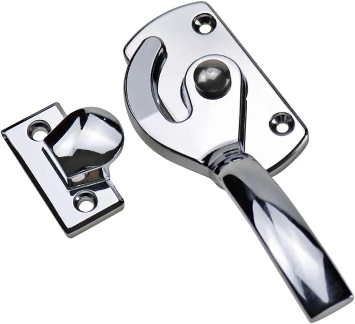 Zinc Alloy Surface Mounted Handle Cabinet Door Lock Tightly Closed Handle Lock 1Pcs(PL029-5 L)