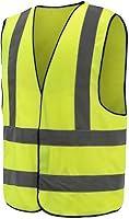 Vista 3 de AYKRM 12 colour High visibility viz vest hi vis viz reflective work construction safety vest (XS-8XL)
