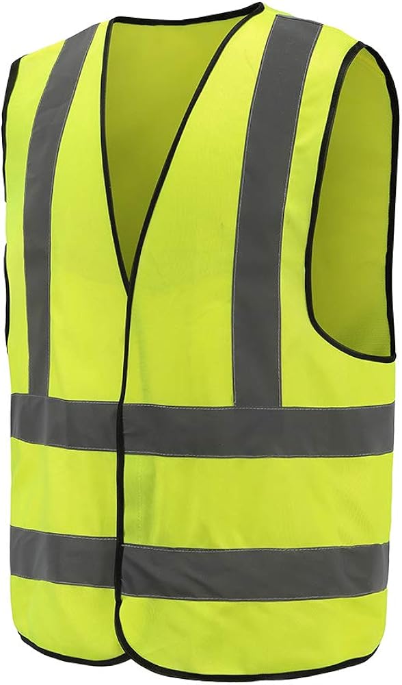 12 colour High visibility viz vest hi vis viz reflective safety vests for men (XS-8XL)… : Clothing, Shoes & Jewelry