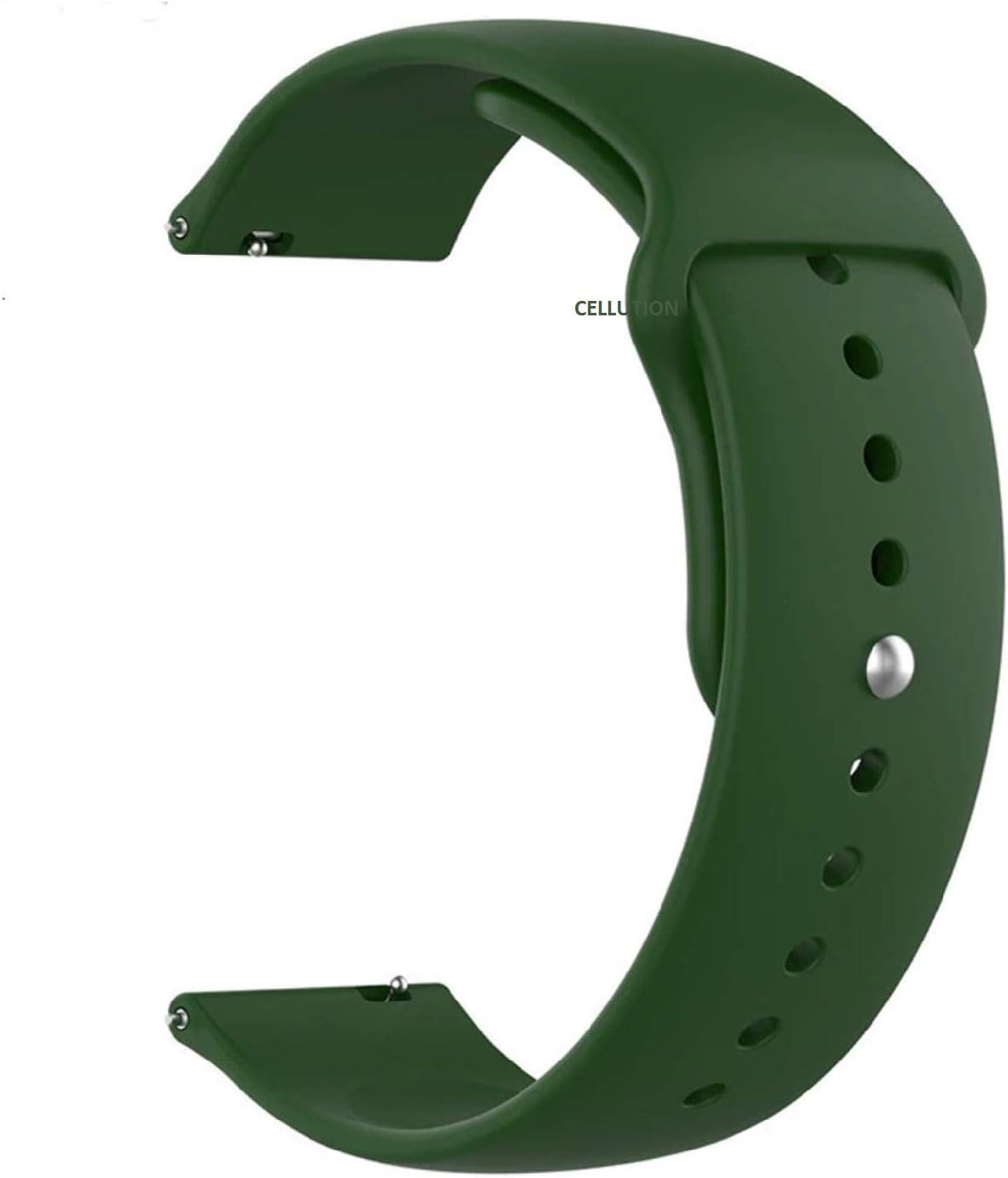 CELLUTION Soft Silicone Strap for Compatible with Boat Xtend Smartwatch Sports Band [Only] (Green)