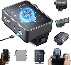 Godox X3 Pro-F X3Pro F TTL Wireless Flash Trigger for Fuji, 2.4" LCD Touchscreen, Built-in 2930mAh Lithium-Ion Battery, 2.4GHz Wireless X System with 3 Modes