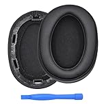Ear Pads Replacement for Sony WH-H900N / Sony MDR-100ABN Noise Cancelling Headphone by MMOBIEL - Memory Foam and Protein PU Ear Pad Cushions - Noise Isolation Earpads Replacement – Black