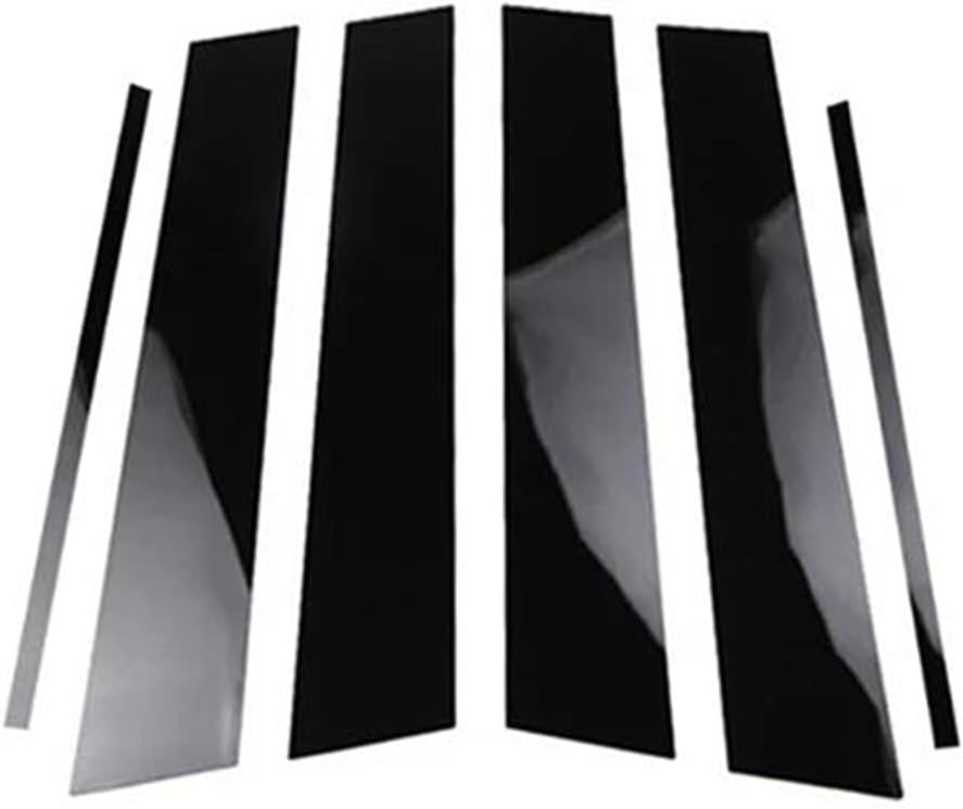 に適合する VW に適合する ゴルフ MK6 2009 2010 2011 2012 6個 グロスブラック カーサイド ピアポスト