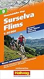 Mountainbike-Karte 09 Surselva - Flims 1 : 50.000: Mit den schönsten 44 Touren, 5 Schwierigkeitsgrade, mit allen Tourenfacts, GPS tauglich (Hallwag Mountainbike-Karten)