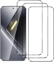 Screen Protector for Xiaomi Poco X8 Pro Max (3 Pack) 9H Tempered Glass Film, Anti-Scratch, HD Clear, Anti-Fingerprint,Bubble Free