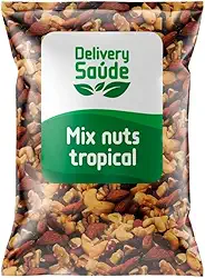 Mix Premium Nuts 500g Uva Passas/Amendoim/Castanha de Caju/GojiBerry/Amêndoas/Nozes/Castanha do Pará
