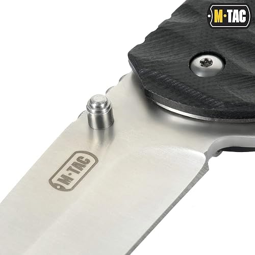 Miniatura 5 de M-Tac Cuchillo de bolsillo tipo 4 - Cuchillo plegable táctico con hoja de bloqueo de acero inoxidable EDC (metálico)
