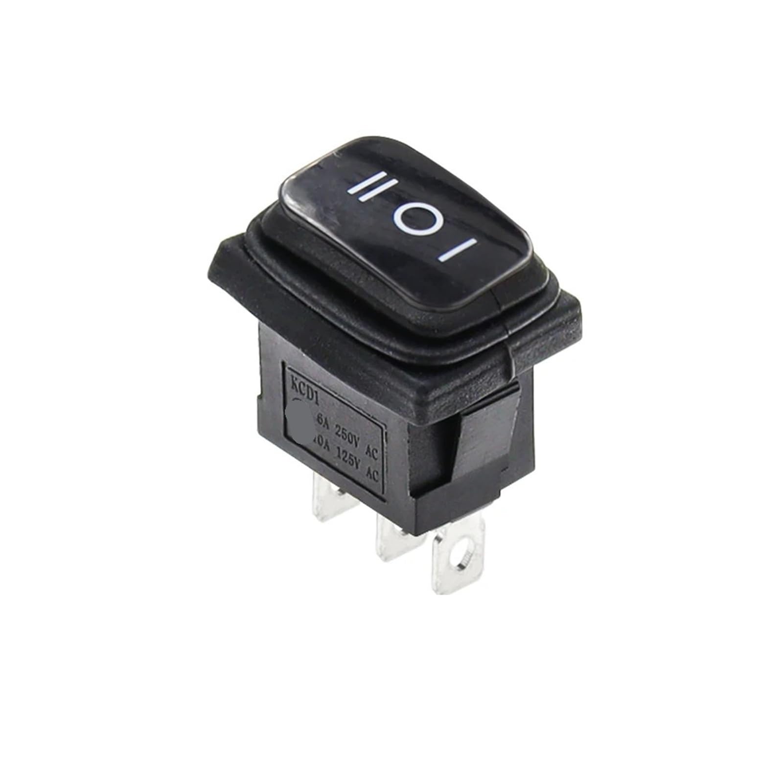 Interrupteur à bascule double circuit On-Off-On 10A mini format