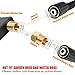BEETRO High Pressure Washer Gun 4350PSI, Car Washer Gun with 5 Nozzles and M 22 Brass Coupler for Pressure Power Washers