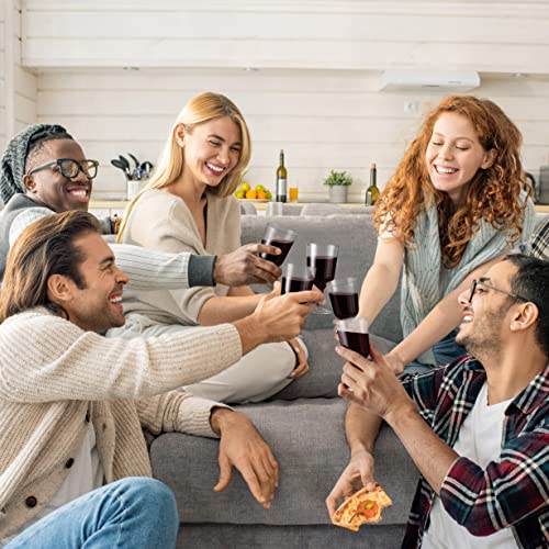 Matana 48 Pc Clear Plastic Wine Glasses With Stem For Parties (6Oz) - Plastic Wine Cups, Wine Goblets For Wedding, Anniversary, Garden, Parties, Indoor, Outdoor Events, Barbecue - Bpa Free & Reusable #TOP6