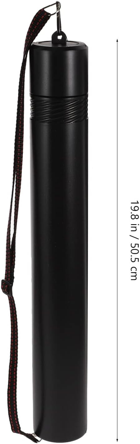 TEHAUX Telescopic Drawing Storage Tube Artwork Carrier for Posters Documents Multi-functional Packing Tube Shoulder Strap for