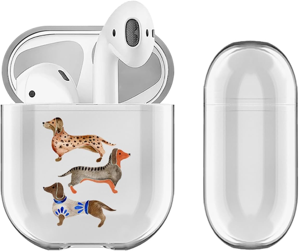 Head Case Designs Officially Licensed Cat Coquillette Evil Eye Inspiration Clear Hard Crystal Cover Compatible with Apple AirPods 1 1st Gen / 2 2nd Gen Charging Case