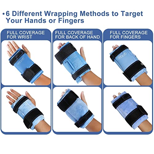 Revix Ankle Ice Pack Wrap For Injuries Reusable Gel Foot Cold Pack And Revix Wrist Ice Pack Wrap For Carpal Tunnel Relief #TOP7