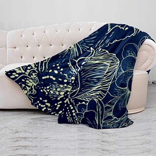 Couverture polaire douce à motif floral : un cocon de tendresse pour lit