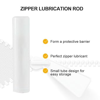 Snap and Zipper Lubricant,Zip Wax,3 PCS Snap Lube Stick Tube,Zipper Lubricant,Marine Snap Lube,for Clothes Tents