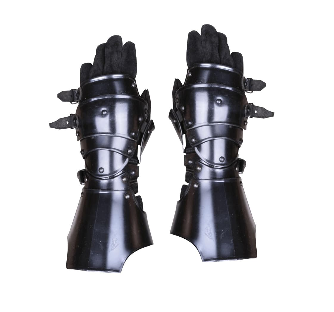 NauticalMart Blackened Markward Medieval Armour LARP Cosplay Wearable Halloween Costume (Armor Gauntlets)