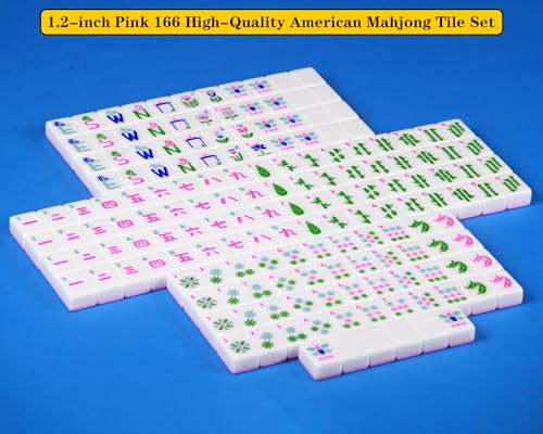 Pink American Mahjong Set 166 piezas miniatura 2