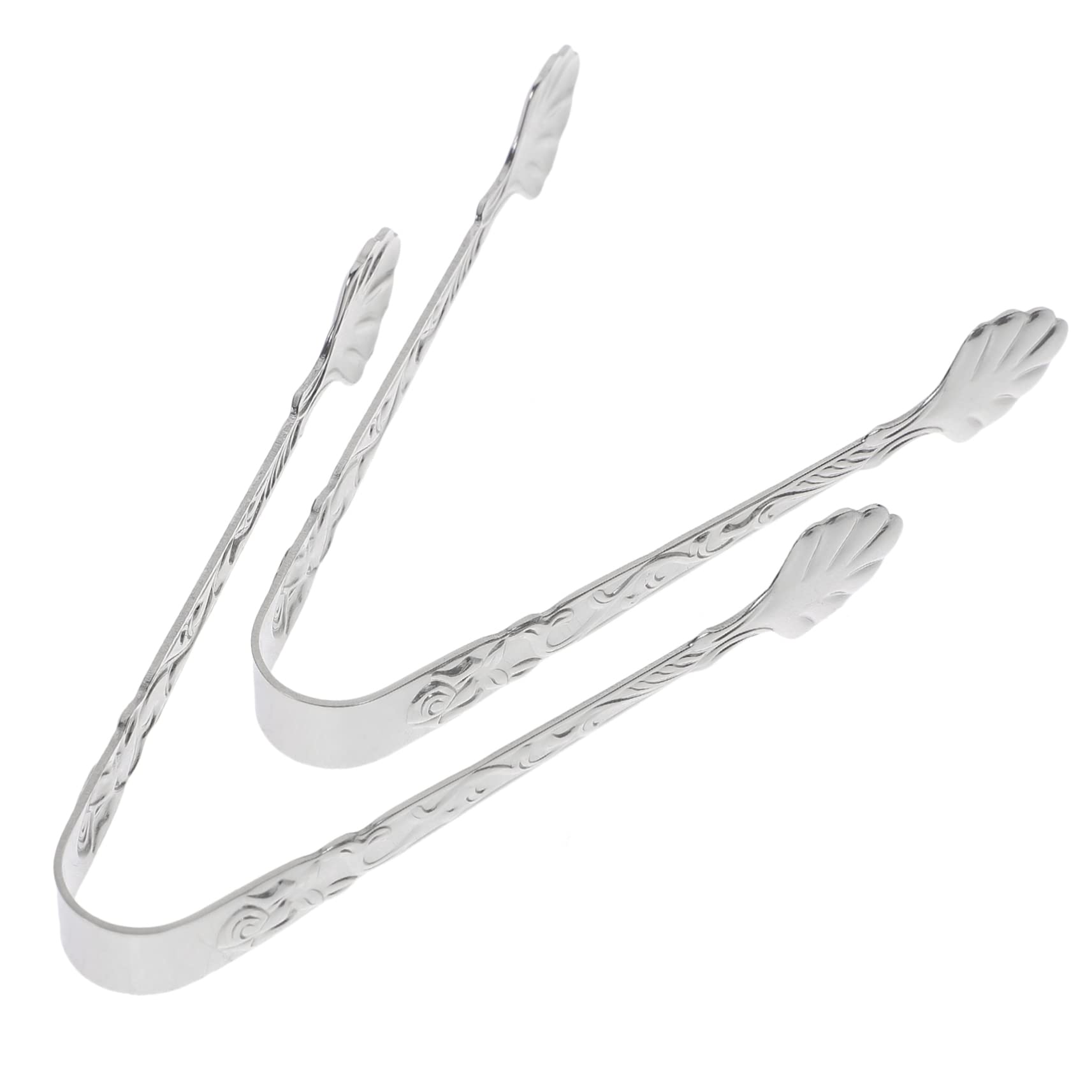 DECHOUS Clip Eleganti A Forma Di Rosa - Set Da 2 Pinze In Acciaio Inox Per Ghiaccio E Cocktail - Foto 1