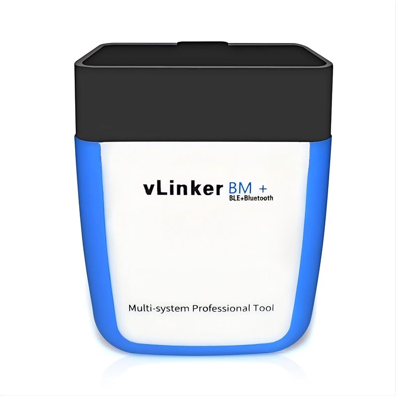 Scanner automotivo OBD2 Bluetooth Vgate vLinker BM+ BLE4.0 para BMW, Mini e BimmerCode, iOS, Android e Windows