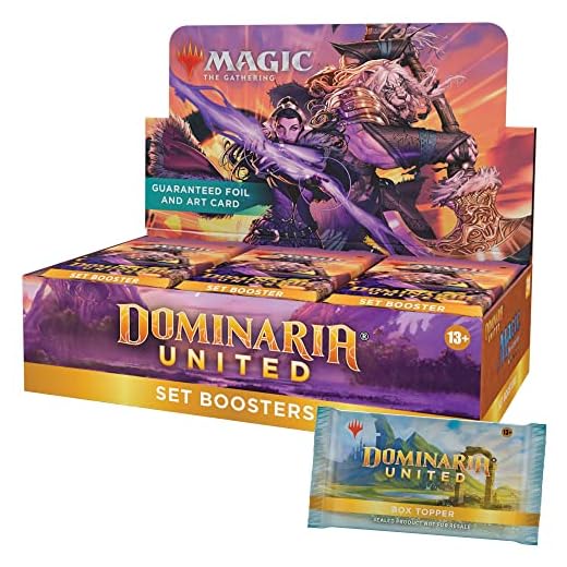 Magic: The Gathering Dominaria United Set Booster Box | 30 Packs + Box Topper Card (361 Magic Cards)