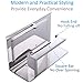 Toilet Paper Holder with Shelf Polished Chrome, Angle Simple SUS304 Stainless Steel Bathroom Tissue Holder, Paper Roll Hanger with Phone Storage Rack, Wall Mount