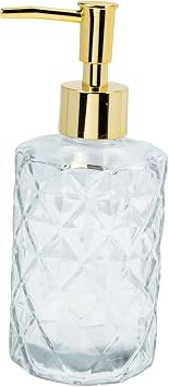 500ml Glass Soap Dispenser Pump Bottle, Travel Shower Gel Lotion Container