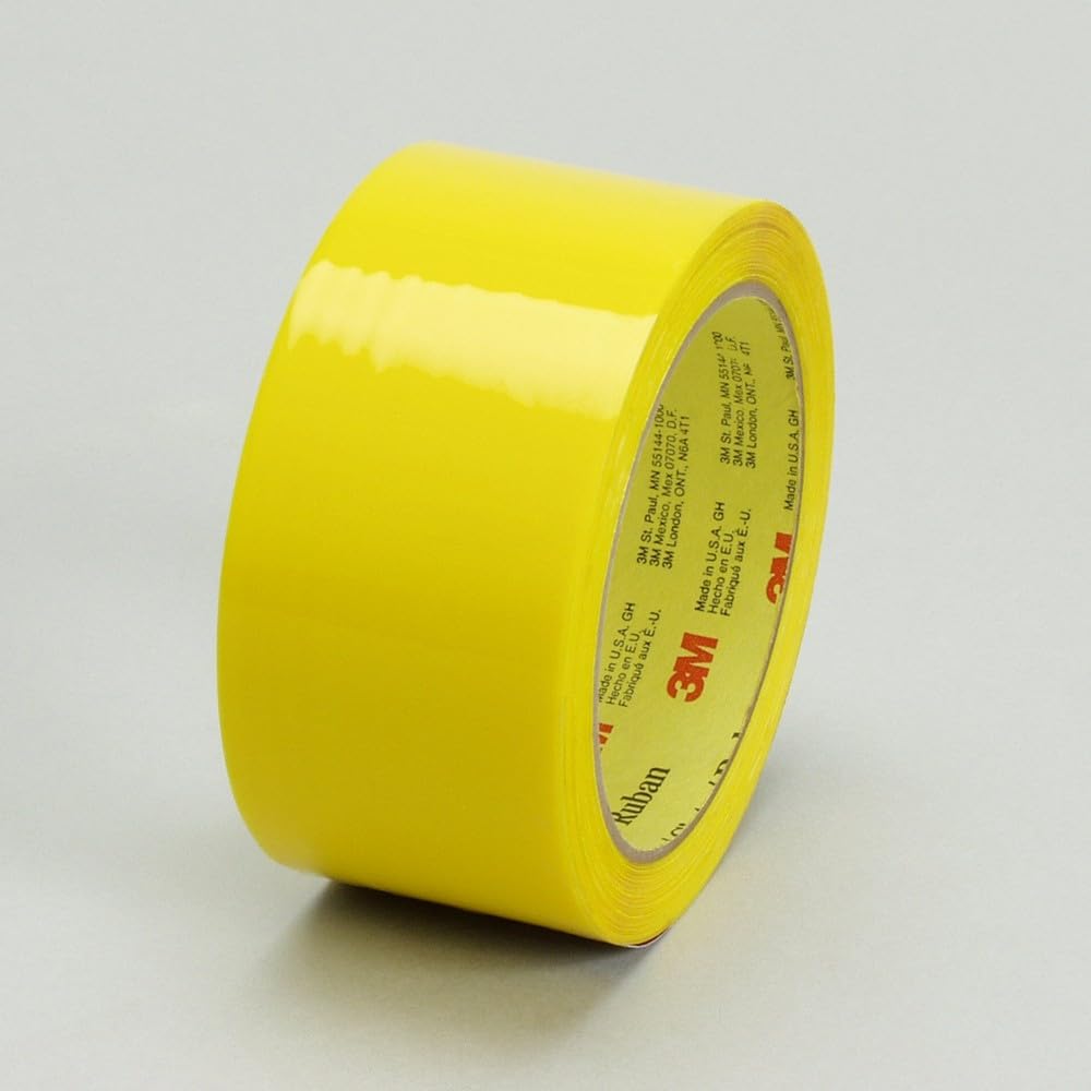 Scotch 53786 Box Sealing Tape 373, 48 mm x 914 m, Rubber, Yellow